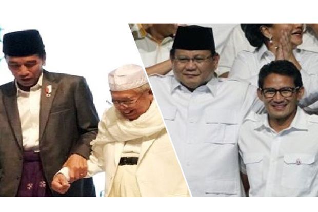Survei Alvara: Jokowi-Maruf 53,6 Persen, Prabowo-Sandi 35,2 Persen