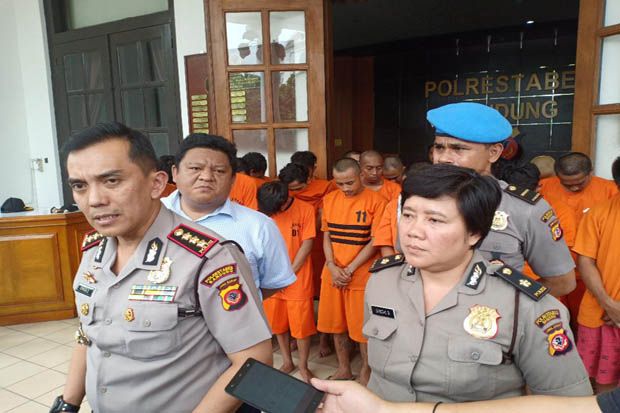 Polrestabes Bandung Ringkus 24 Penjahat Jalanan