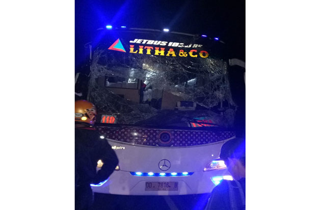 Bus Litha Tabrak Pohon di Poros Trans Sulawesi, 2 Orang Luka-luka