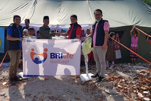 Bantu Korban Gempa BRI Life Dirikan Posko Peduli Lombok