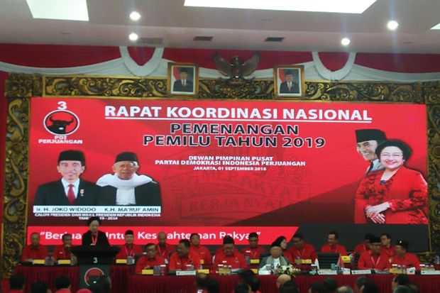 Dihadiri Maruf Amin, Megawati Bilang Rakornas PDIP Istimewa