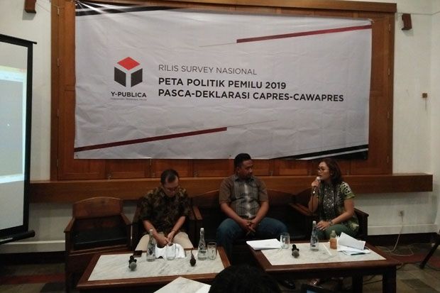 Elektabilitas Jokowi-Maruf Jauh Tinggalkan Prabowo-Sandi