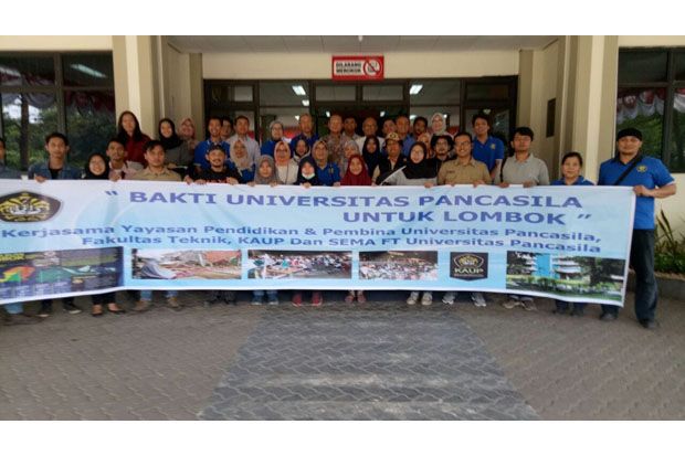 Tim Peduli UP Tiba di Lombok