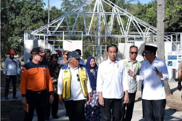 Presiden Minta Bangunan Rumah di Lombok NTB Konstruksinya Tahan Gempa