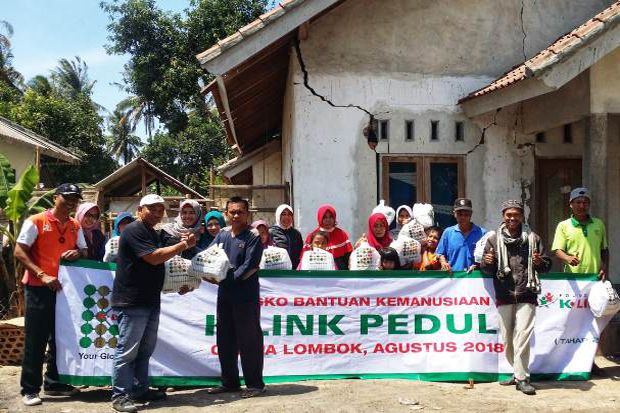 K-Link Indonesia Donasikan Rp700 Juta untuk Korban Gempa Lombok