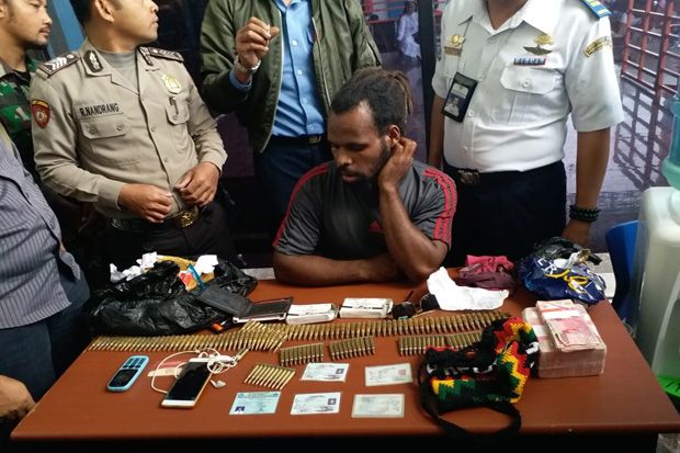 Polda Papua Tangkap Warga Pemilik 153 Butir Amunisi