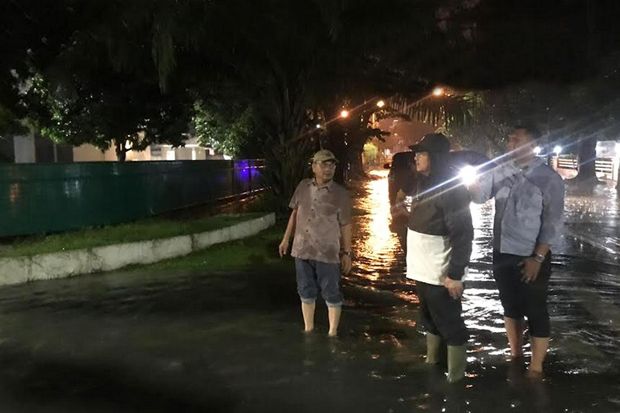 Wali Kota Tinjau Lokasi Banjir di Kota Medan