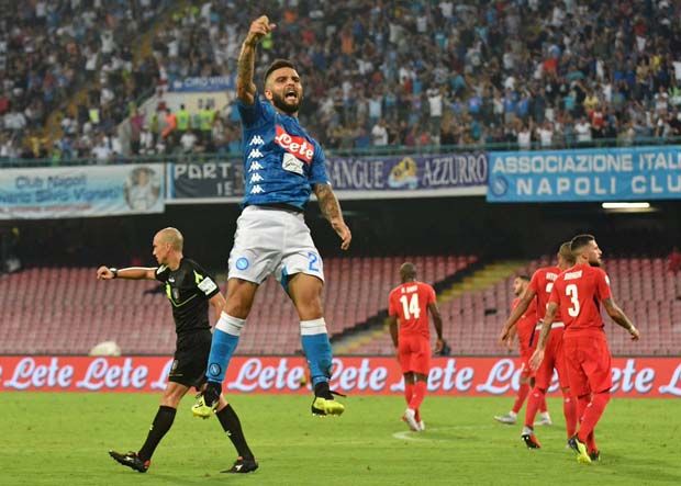 Gol Tunggal Insigne Tentukan Kemenangan Napoli atas Fiorentina