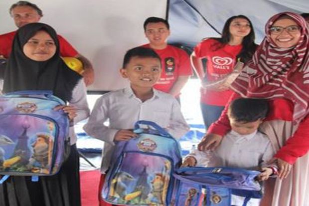 Wall’s Bersama ACT, Kembalikan Senyum Anak-Anak Lombok
