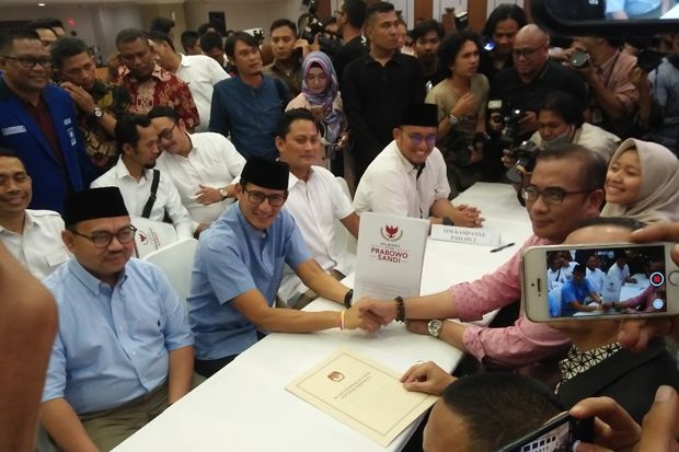 Prabowo-Sandi Patungan Dana Awal Kampanye, Masing-masing Rp1 M