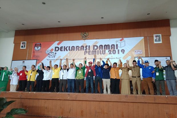 16 Parpol di Purwakarta Deklarasi Bersama Anti-SARA dan Hoax