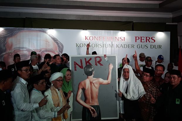 Yenny Wahid Bersama Kader Gus Dur Dukung Jokowi-Maruf