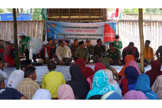 Bupati Lombok Utara Apresiasi Kepedulian GP Ansor kepada Korban Gempa