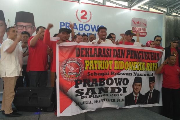 Relawan Patriot Deklarasi Dukung Prabowo-Sandi