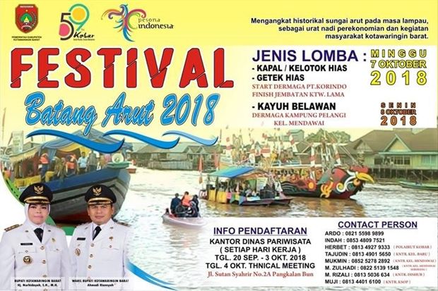 Festival Batang Arut di Kobar Bakal Diisi Permainan Budaya Lokal