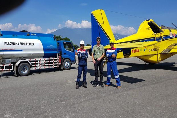 Pertamina Kerahkan Air Tractor Bawa 4.000 Liter Solar ke Palu