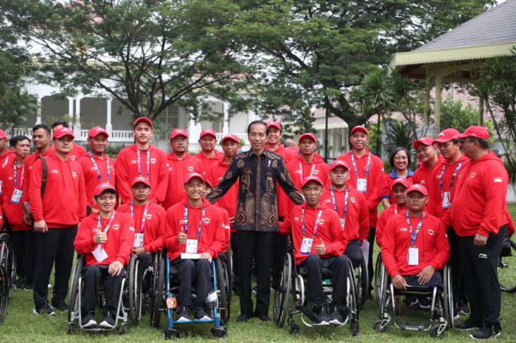 Jokowi Lepas Kontingen Indonesia Asian Para Games 2018