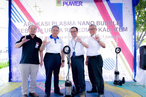 Indonesia Power UPJP Priok Beri 4 Unit Plasma Nano Bubble di Kali Item