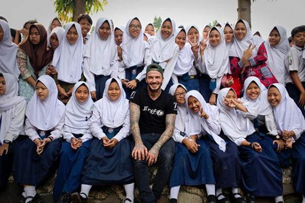 David Beckham Ajak Dunia Bantu Anak Korban Gempa Sulawesi Tengah