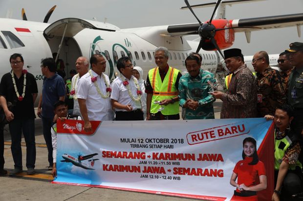 Dongkrak Kunjungan Wisata, Penerbangan Karimun Jawa–Semarang Dibuka