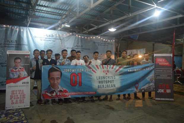 KITA JOKOWI Kalimantan Selatan Launching Hotspot Motor
