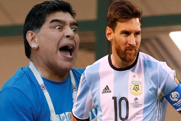 Maradona Sebut Messi Tak Pantas Sandang Ban Kapten