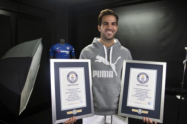 Fabregas Masuk Guinness World Book of Records 2019