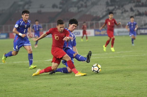 Babak I Indonesia U-19 vs Taiwan U-19: Belum Ada Gol di SUGBK