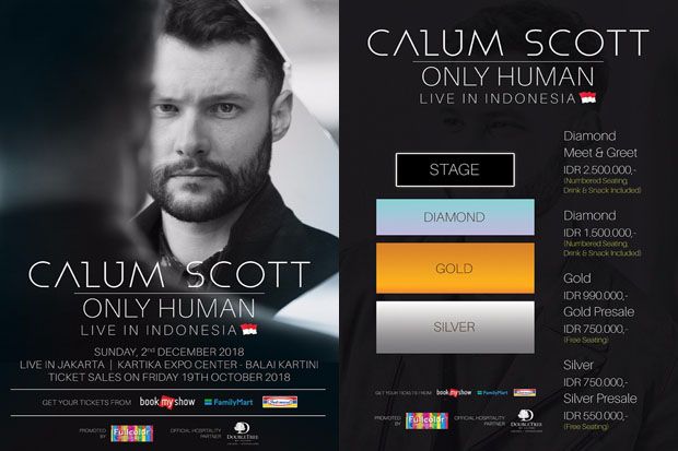 Ini Harga Tiket Konser Calum Scott di Jakarta 2 Desember 2018
