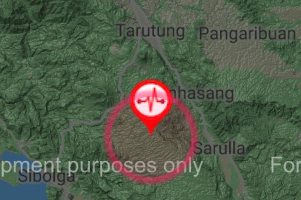 Gempa 5,0 SR Guncang Sibolga, Tak Berpotensi Tsunami