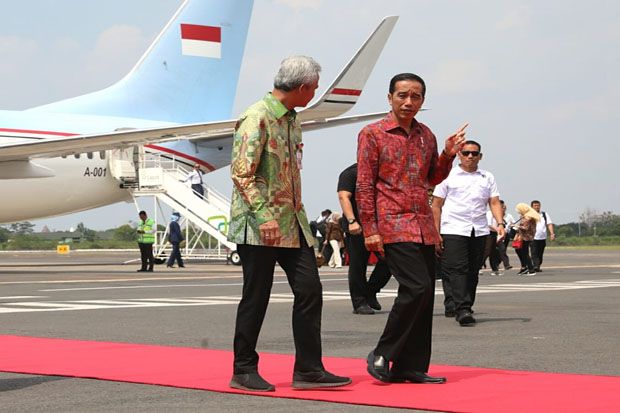 Presiden Jokowi Tiba di Semarang, Siap Bertemu Santri di Jawa Tengah