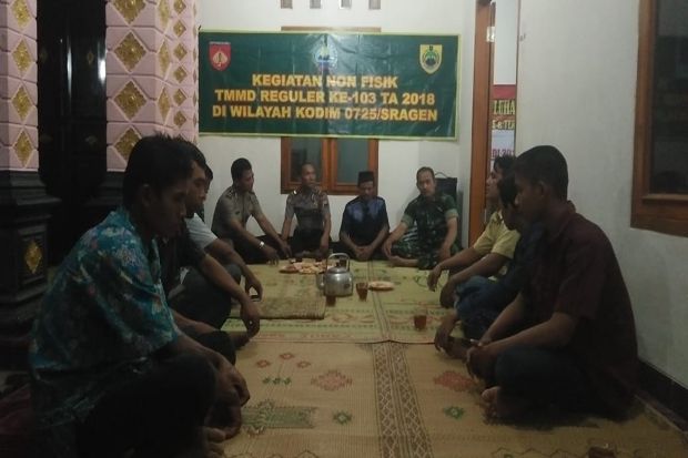 Cegah Terorisme dan Narkoba, TNI Rangkul Polres Sragen Beri Pencerahan