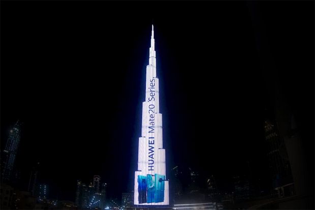 Huawei Luncurkan Mate 20 Series Secara Mewah di Burj Khalifa