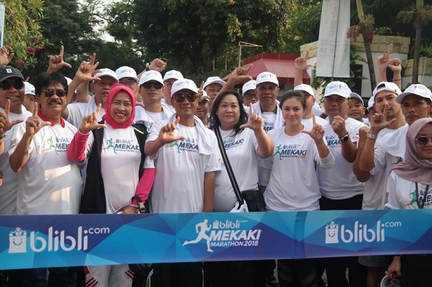 Semangati Warga Lombok, Sederet Artis Meriahkan Mekaki Marathon 2018