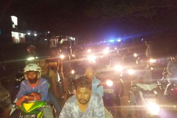 Ribuan Pengojek Timika Turun ke Jalan Tuntut Pembunuh Laheru Ditangkap