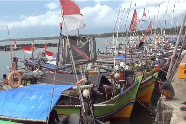 Cuaca Buruk Ribuan Nelayan di Lampung Selatan Tak Melaut