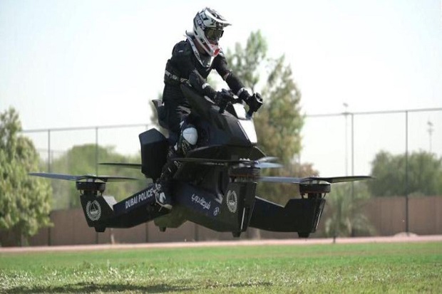 Polisi Dubai Gunakan Sepeda Terbang untuk Patroli Mulai 2020