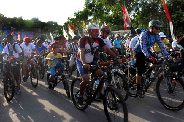 Lombok Aman, 4000 Orang Ikuti Sepeda Nusantara di Senggigi
