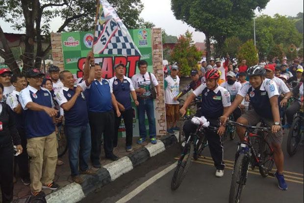 Sepeda Nusantara 2018 di Sragen Bertajuk Bangun Indonesia