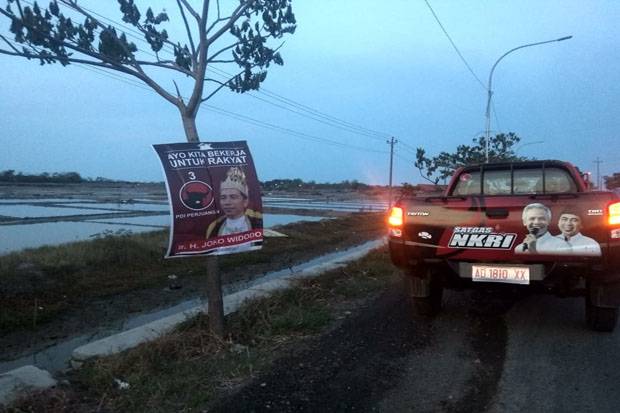 PDI Perjuangan Salatiga Patroli 24 Jam Hadang Poster Raja Jokowi