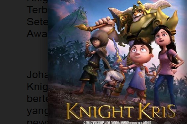 Film Animasi Indonesia Knight Kris Raih Penghargaan Dunia