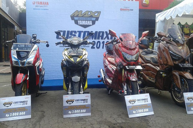 CustoMAXI Yamaha 2018 di Bekasi Berlangsung Sengit dan Meriah