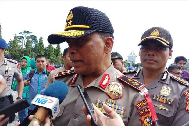 Polda Riau Terjunkan 10.600 Personel Amankan Pemilu 2019