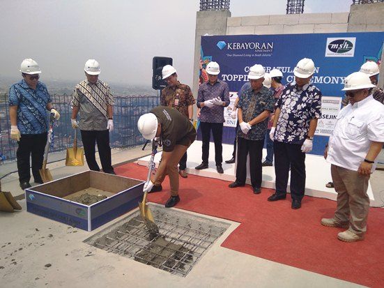 PT KPP Gelar Topping Off Tower Ruby Kebayoran Apartment