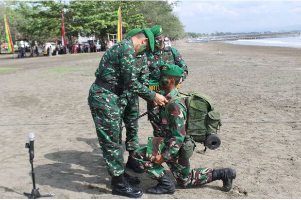134 Tamtama Kodam IV/Diponegoro Sandang Brevet Infanteri