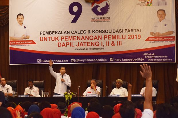 HT Ajak Caleg Bersinergi Menangkan Perindo di Pemilu 2019