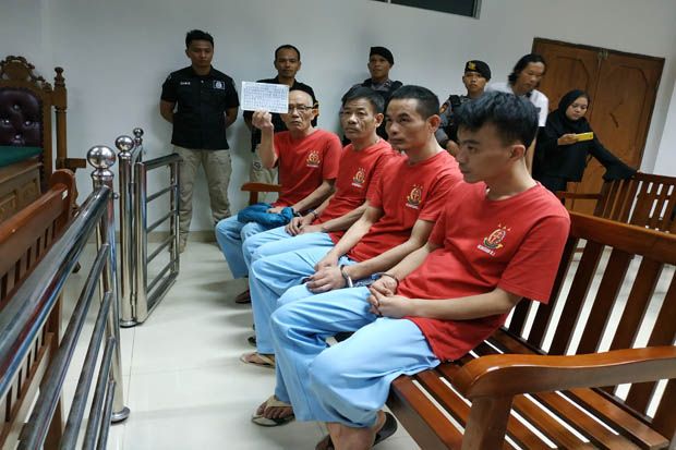 4 Warga China Pembawa 1,6 Ton Sabu-Sabu Divonis Hukuman Mati