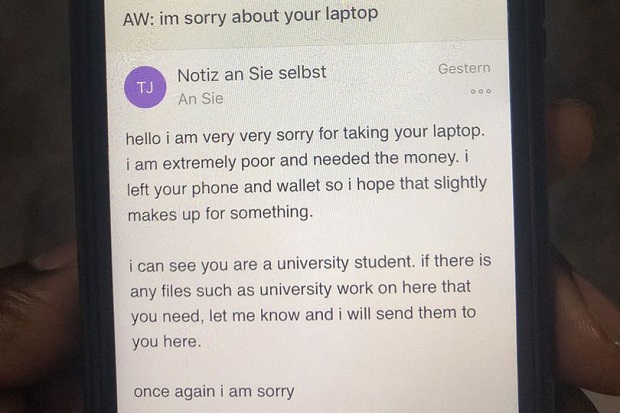Menggelikan, Pencuri Laptop Minta Maaf pada Pemiliknya via Email