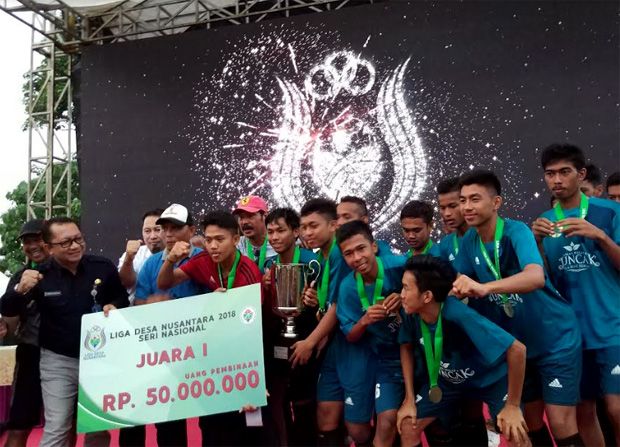 Lewat Adu Penalti, Sidrap Sulsel Kampiun Liga Desa Nusantara 2018