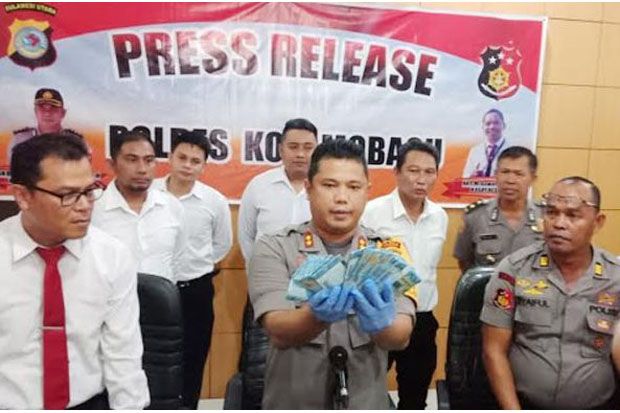 Polres Kota Kotamobagu Ungkap Peredaran Uang Palsu asal Jawa